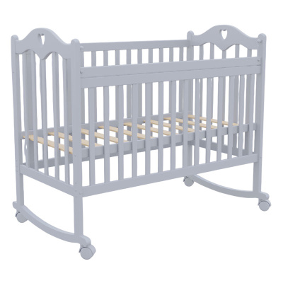 Кроватка колесо-качалка Incanto Sofi KR-0008/4С серый 01